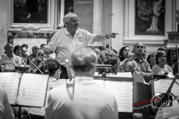 Alleluia Orchestra founder and conductor Bruce Pearson